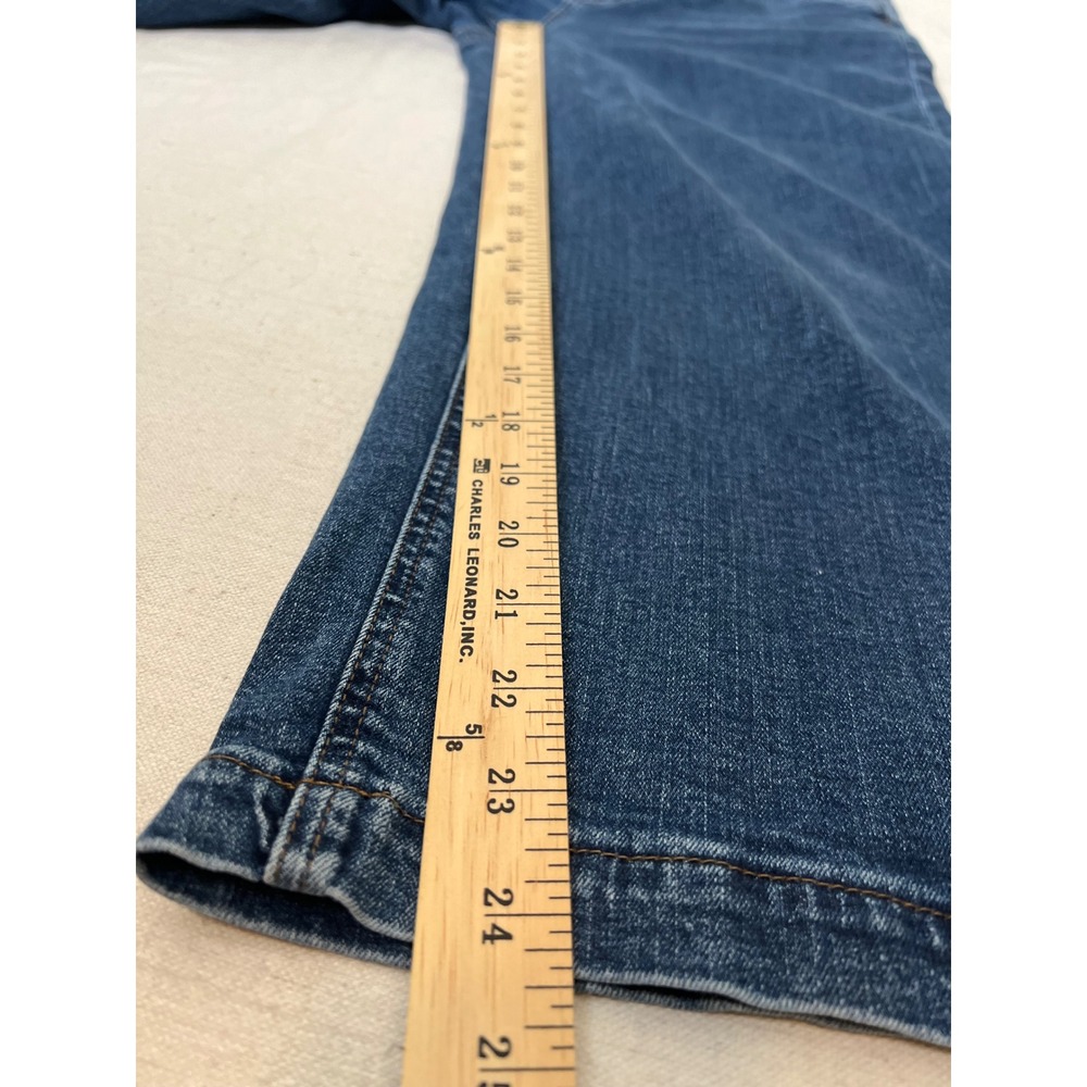 J.Crew Wide-Leg Crop Jeans Women's 31 Blue Denim High Rise Pants Cotton Stretch - Picture 6 of 10